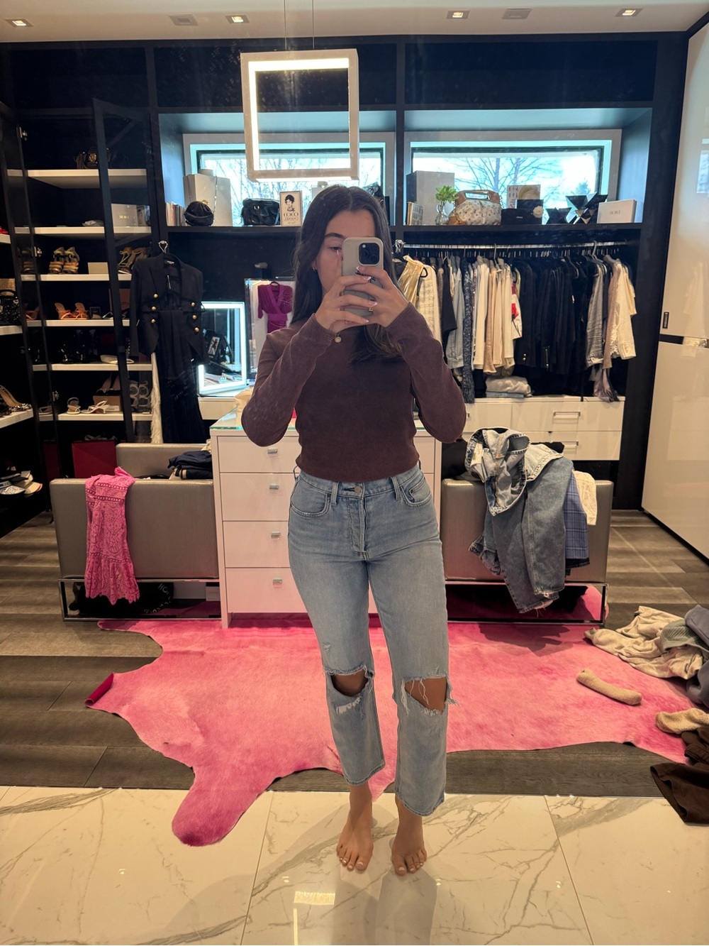 Denim Forum Arlo High Rise Straight